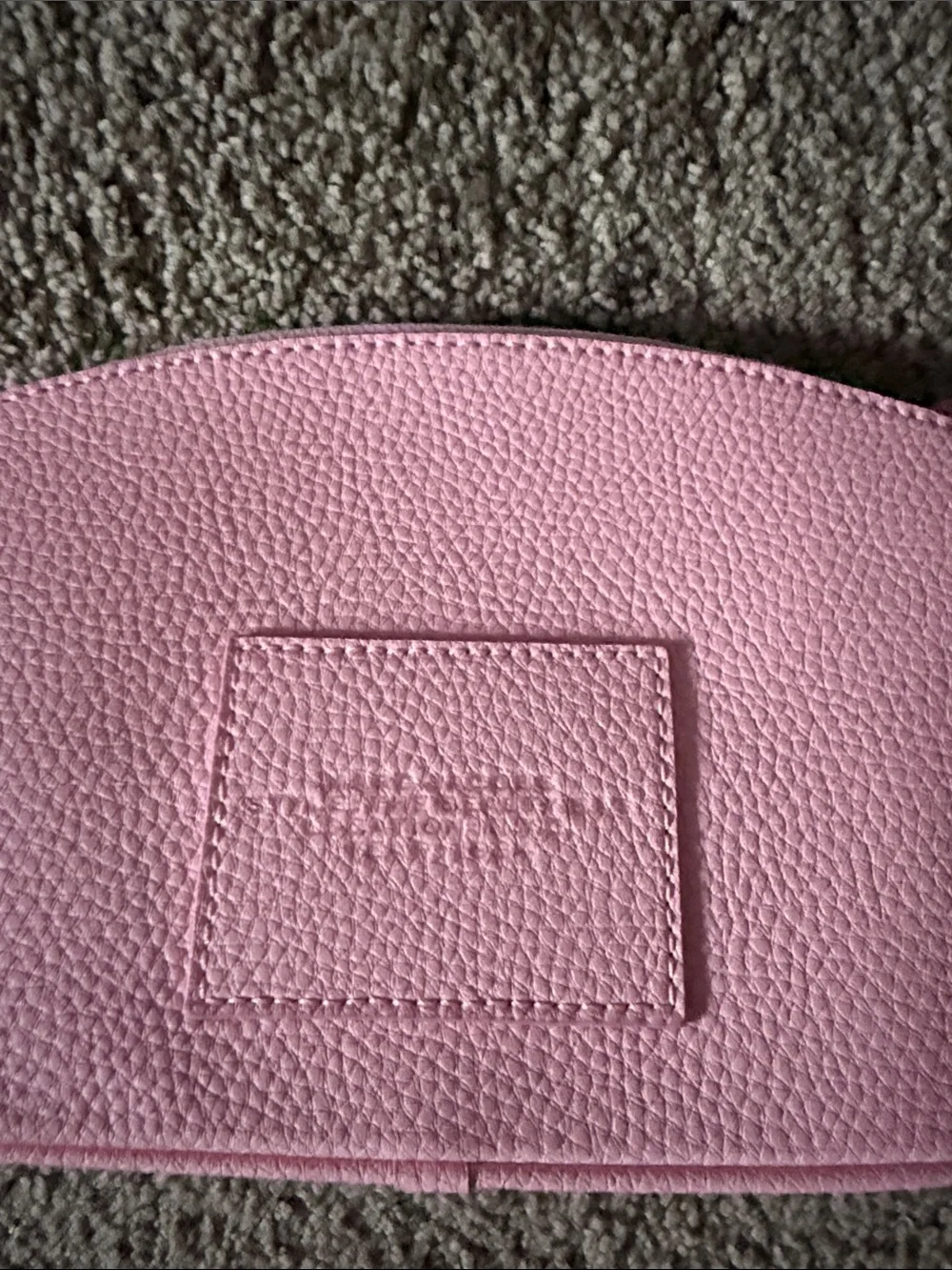 Marc Jacobs Pink Pebbled Leather Beauty Pouch